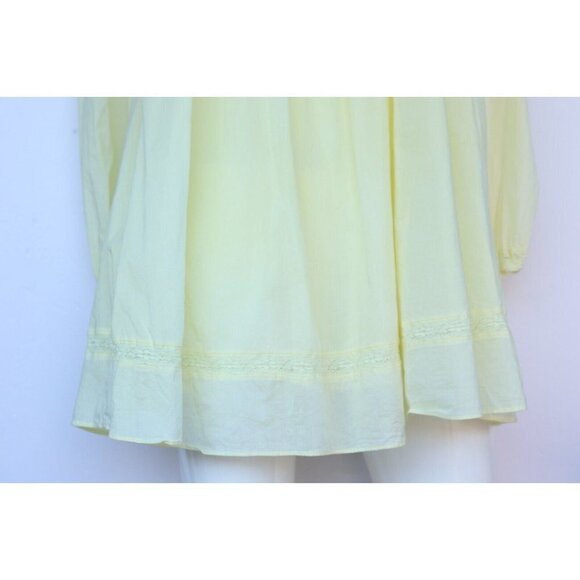 Wilfred Women's Size XXS Yellow Elia Dress La Boheme Long Sleeve Cotton Prairie - Picture 7 of 9